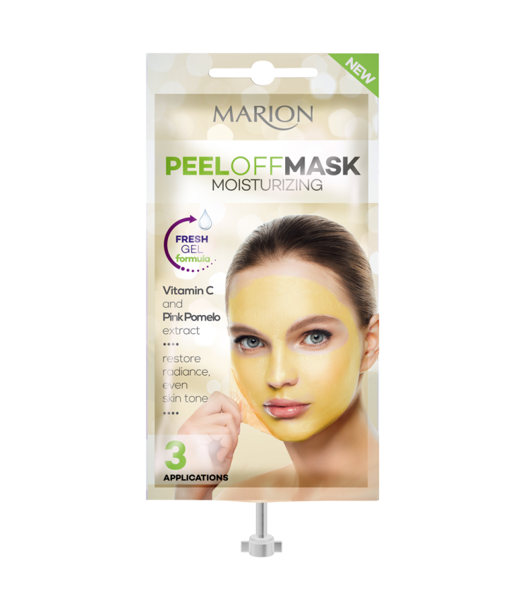 Зволожуюча маска-плівка для обличчя Marion з вітаміном С та помело, 18 мл