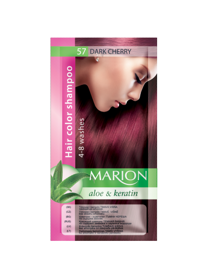 Відтіночний шампунь Marion Color, 57 Темна вишня, 40 мл