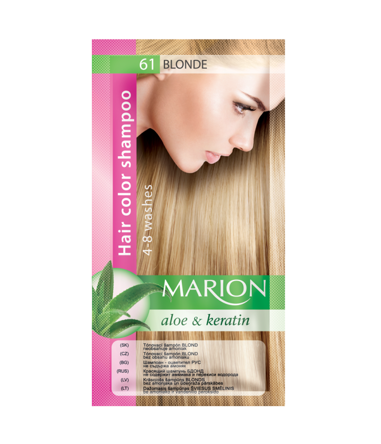 Відтіночний шампунь Marion Color, 61 Блонд, 40 мл