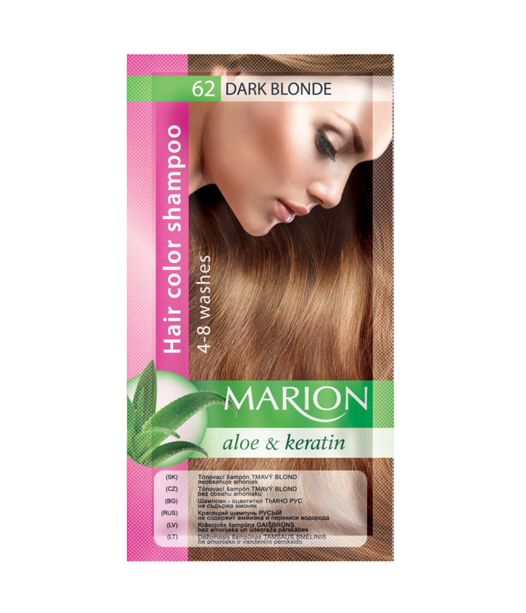 Відтіночний шампунь Marion Color, 62 Темний блонд, 40 мл