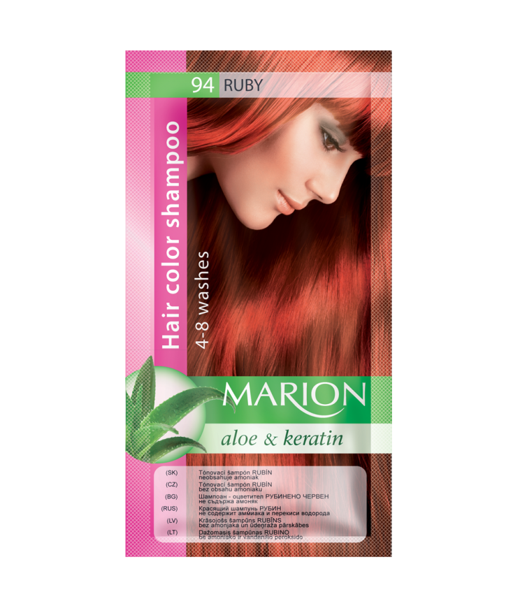 Відтіночний шампунь Marion Color, 94 Рубін, 40 мл