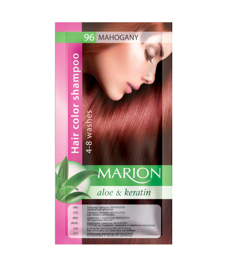 Відтіночний шампунь Marion Color, 96 Махагон, 40 мл