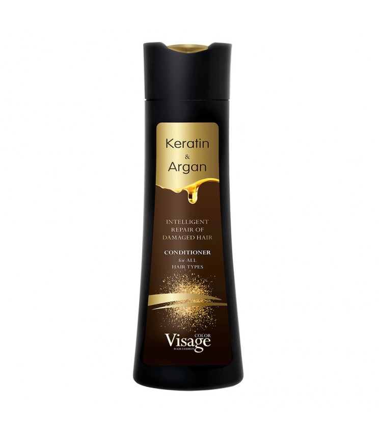 Кондиціонер для волосся з кератином та аргановою олією Visage, 250 мл