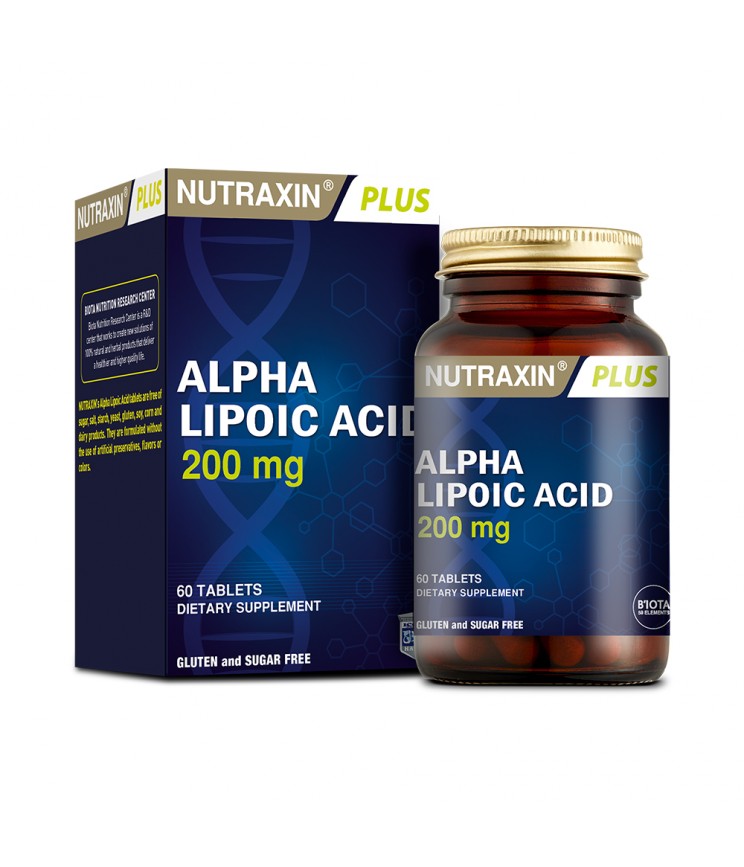 Дієтична добавка "Альфа-ліпоєва кислота" NUTRAXIN, 60 таблеток