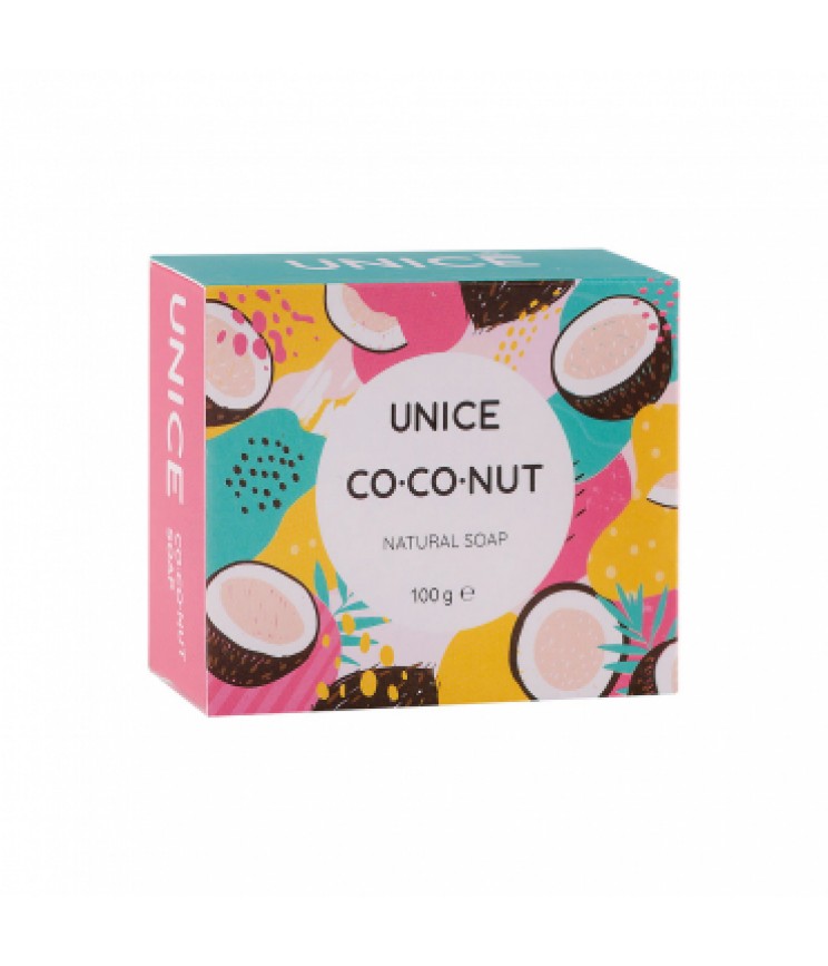 Натуральне мило Unice з кокосовою олією, 100 г